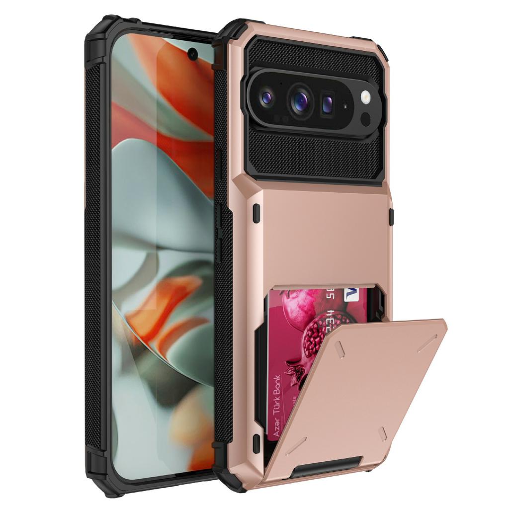 Чехол для Google Pixel 10 Pro/Pixel 10, двухслойная задняя крышка для телефона из ПК+ТПУ с держателем для карт