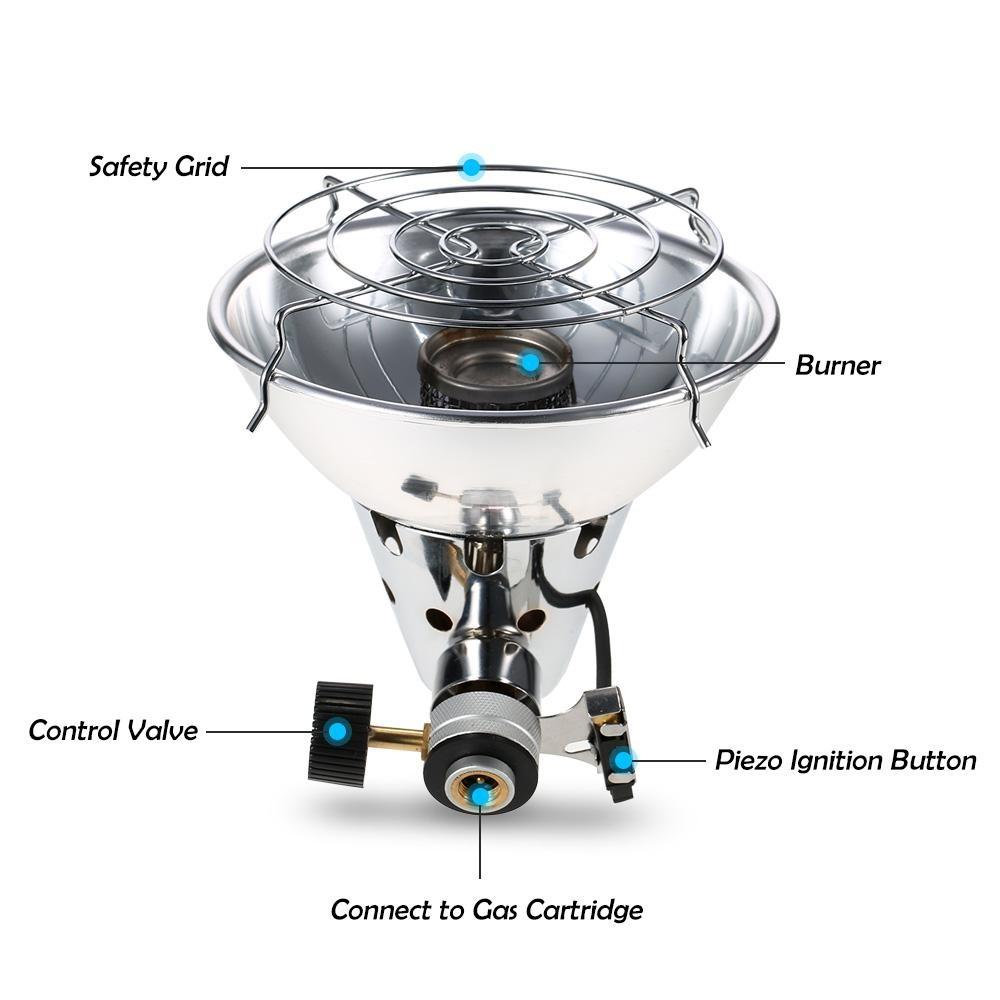 Портативный газовый обогреватель для улицы, обогревательная печь, портативный пропан-бутан, зимний кемпинг, уличная грелка для палатки, газовый обогреватель, отопительная печь