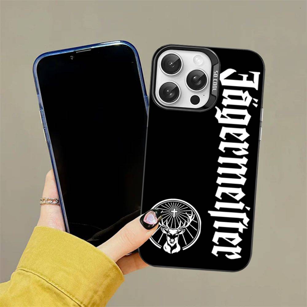 Горячий J-JaegermeisterS Чехол для телефона для IPhone 17 16 15 14 13 12 11 Pro Max Plus Цвет Серебряная крышка