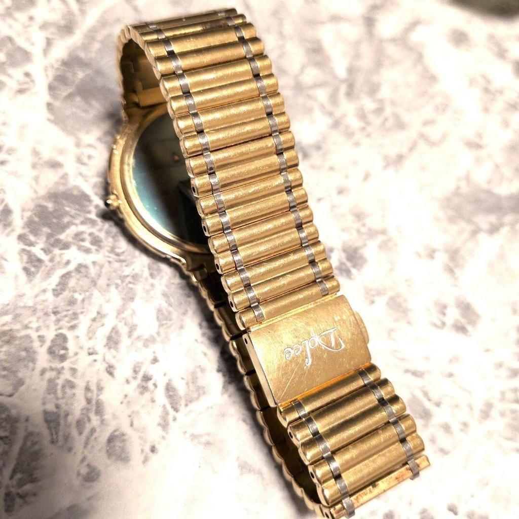 SEIKO Working новая батарея Dolce золотисто-серебристое сочетание, установлен. мужские наручные часы, цвет, винтажные