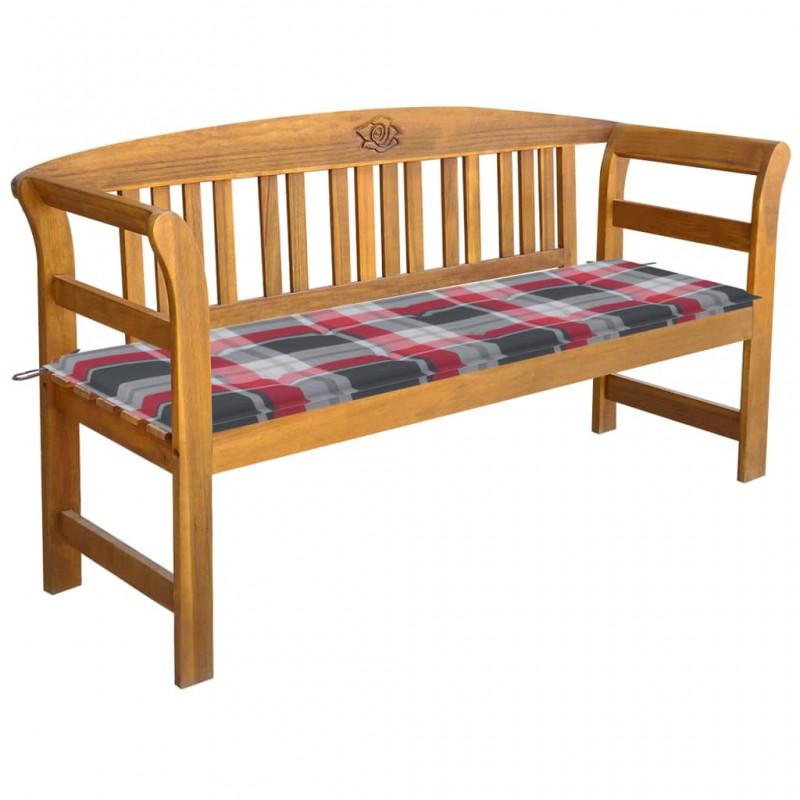 Day and Night - Day and Night Garden Bench with Cushion Solid Acacia Wood 157 Cm