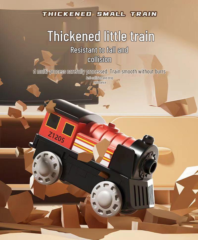 Бесплатная доставка Собранный высокоскоростной электрический поезд Фусин Хао для малышей