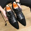 Luxury Banquet Dress Shoes Men's High Heeled Pointed Shoes Men's Formal Shoes Groom's Wedding Shoes High-end Formal Shoes