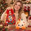 Office Desk Stress Reliever Christmas Plush Dumpling Toy with Steamer Giant Squeeze for Decoration Relief Stuffed Plushie Home Holiday