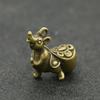 2024 New Vintage Mini Rat Mouse Statue Figurine Brass Charm Craft Creactive Tiny Rat Decorations for Home  Desk Decoration