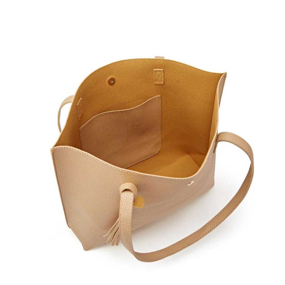 Женская сумка через плечо Европейская и американская сумка через плечо с кисточками Портативная сумка-тоут большой емкости Сумка для покупок