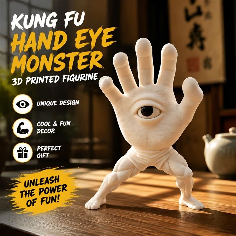Новая 3D-печатная статуэтка Демона Кунг-фу для Хэллоуина - Фэнтезийный орнамент-скульптура для боевых искусств