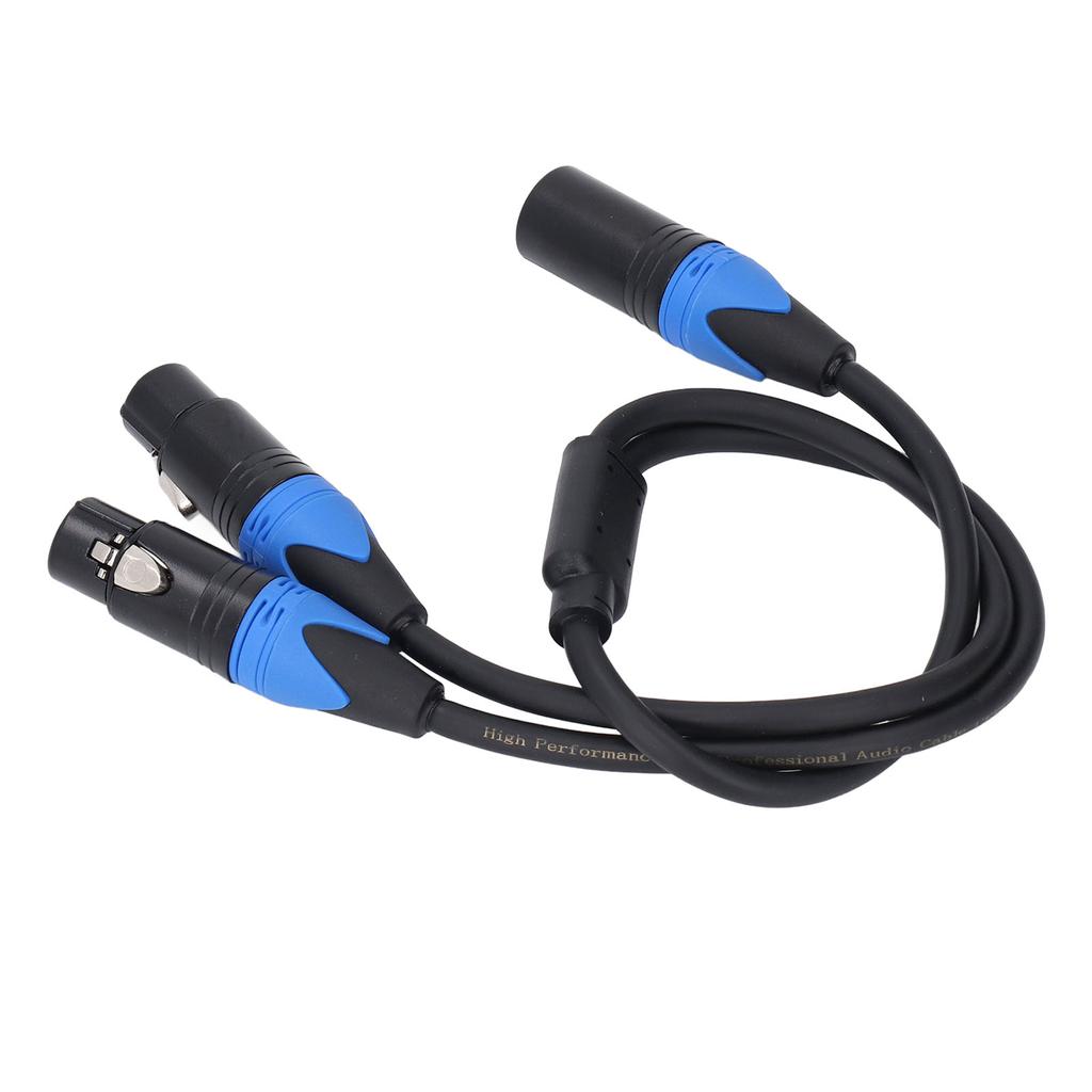Микрофонный Y-образный разветвительный кабель 3-контактный двойной XLR-гнездо на 3-контактный XLR-штекерный кабель Hi-Fi с защитой от помех