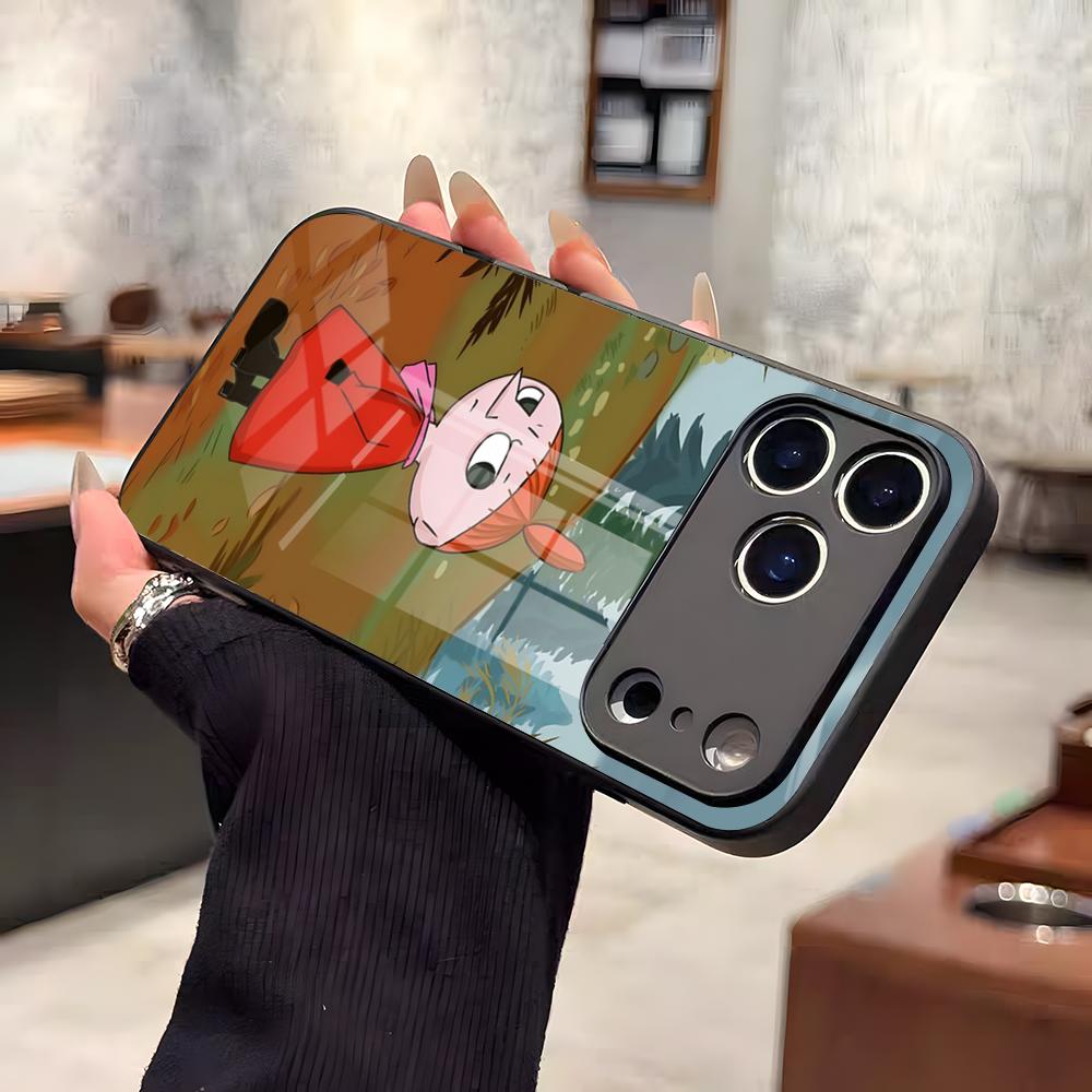 Аниме L-LittleS M-Мой Чехол Для Телефона Для IPhone 17 Air 16 E Pro Max 15 14 13 Mini 12 Pro 11 Max Plus Черный Стеклянный Чехол