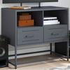 VidaXL TV Cabinet Anthracite 68x39x60.5 Cm Steel, TV Stand, TV Sideboard, Hi-fi Cabinet, TV Bench, Metal Cabinet, Furniture 846550