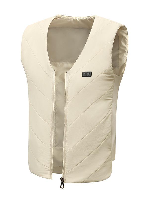 Cross-Border Intelligent Heated V-Neck Vest: Dual-Control, Four-Zone Heating, Unisex Constant Temperature Warm Jacket