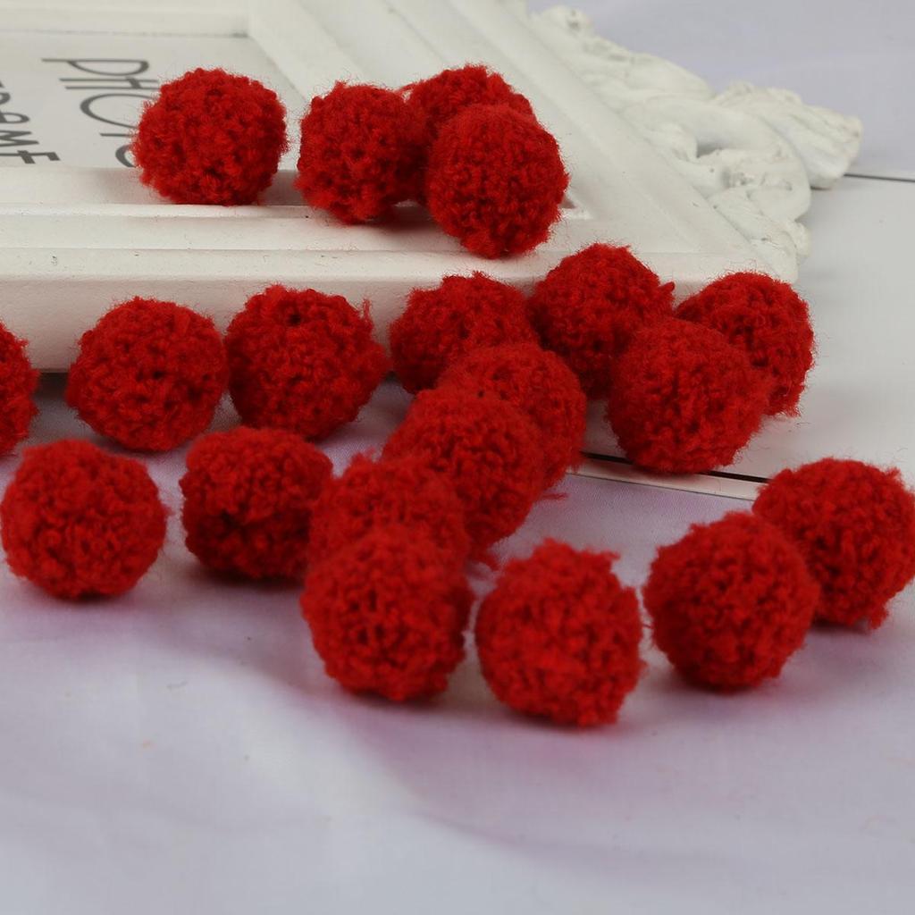 15/20mm Colorful Pompoms Dolls Garment Handmade Material Soft Fluffy Pom Poms Ball For DIY Kids Toys Accessorie
