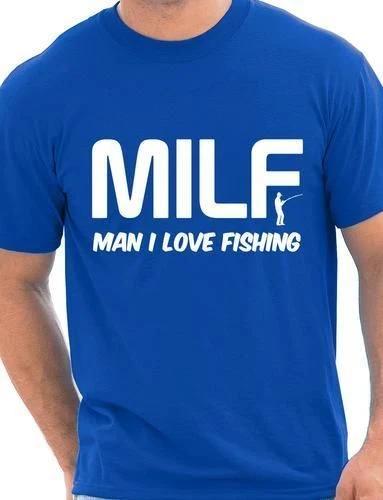 MILF Man I Love Fishing Hobbies Sports Funny Mens T Shirt Size S-XXL
