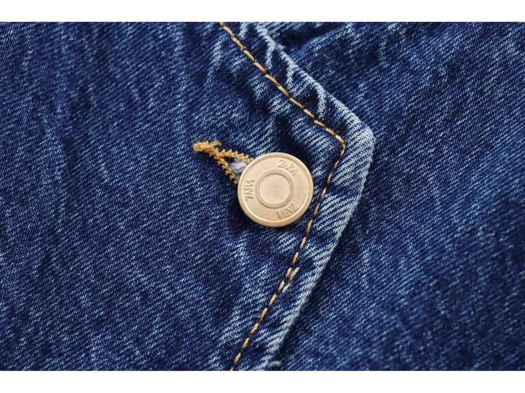 Autumn Women's European-American French-Style Casual Fashion Versatile Denim Vest