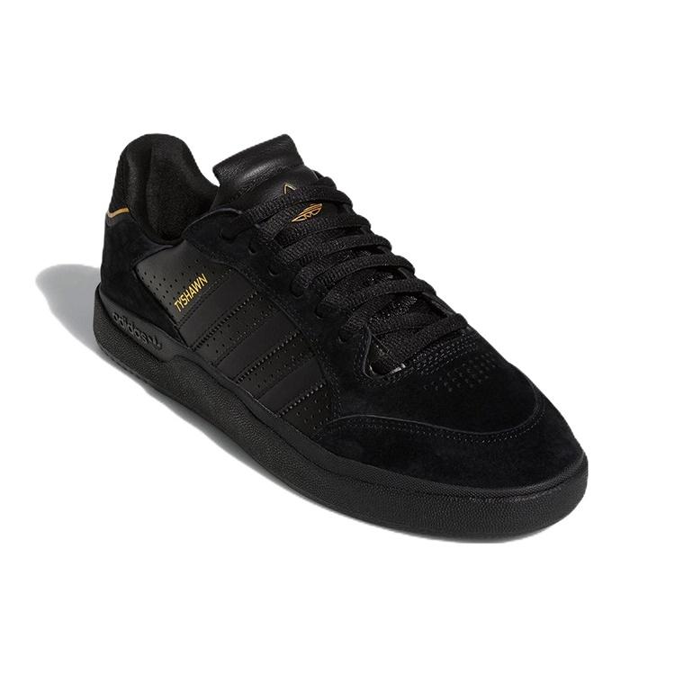 adidas Мужские низкие кроссовки Tyshawn 'Black Gold Metallic' GW3178