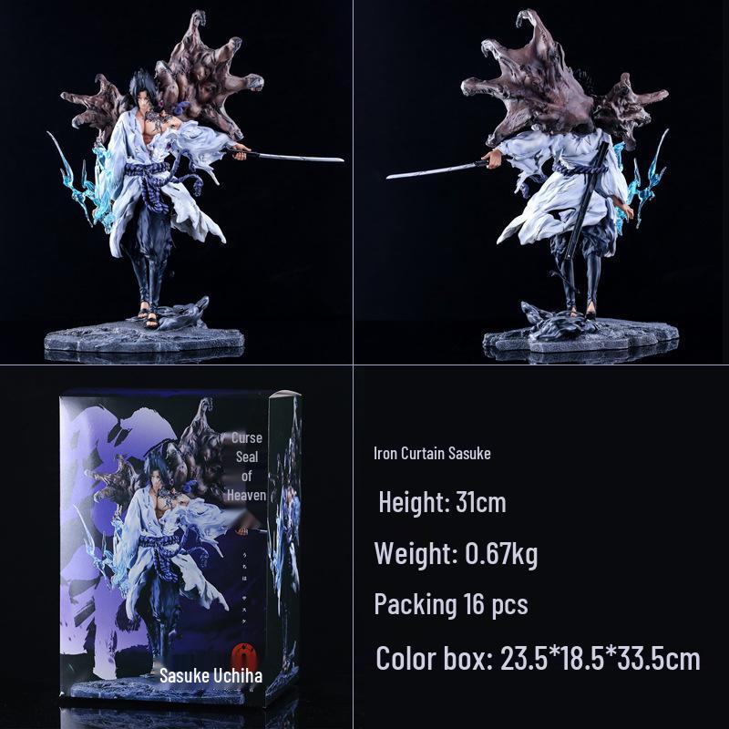 Naruto Akatsuki Obito vs. Kakashi Hatake Raikiri Battle Scene Figurine