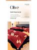 G5Z Winter Plush Coral Fleece Bedding Set - Thickened Double-Sided Duvet Cover & Bed Sheet, Three-Piece Set