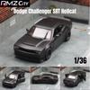 Dodge Challenger SRT Demon Supercar 5 Inch Metal Car Simulation Diecast & Toy Vehicle RMZ City 1:36 Alloy Model Gifts For Children