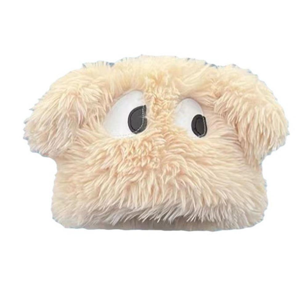 Cute Big Eyes Plush Warm Cap Fluffy Beanies Hat Korean Girl Ear Cover Hats Women
