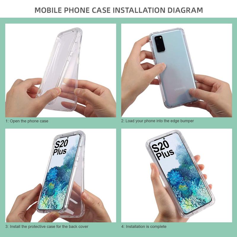 Прозрачный чехол для телефона из ТПУ для iPhone 12 Samsung A22 Huawei Xiaomi Poco X3