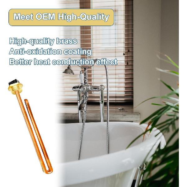 Upgraded HE 55220 Water Heater Element, For Ecosmart ECO POU 6, ECO 8, ECO 11, Rheem, Eemax, Richmond Electric Tankless Water Heaters, Replace 60208