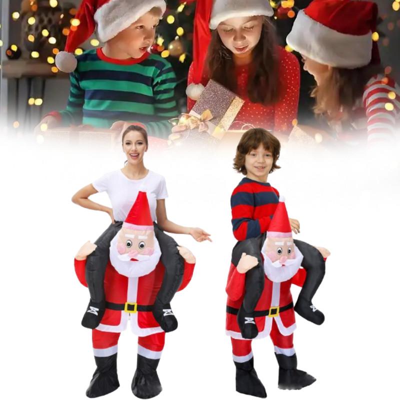 Claus Inflatable Santa Costume For Themed Party Stage Performance Fashion Gift