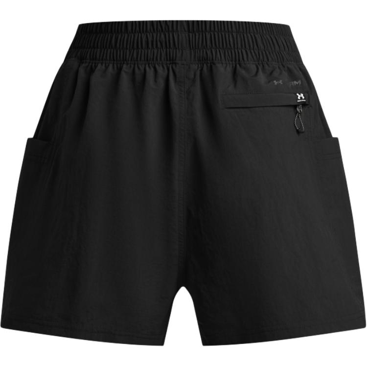 Under Armour Expanse Женские шорты для активного отдыха, тканые, модные, мягкие, однотонные, спортивные шорты, женские шорты, черные 1390065-001