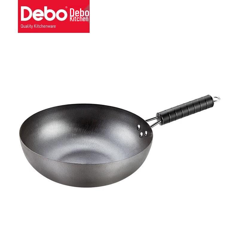 Debao DEP-279 Carbon Steel Wok, 30cm