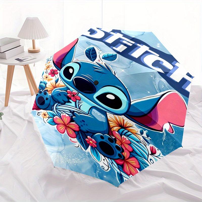 Stitch,Cute Automatic folding umbrella, 8 ribs portable foldable design, best choice for business and going out, birthday, Halloween, Christ