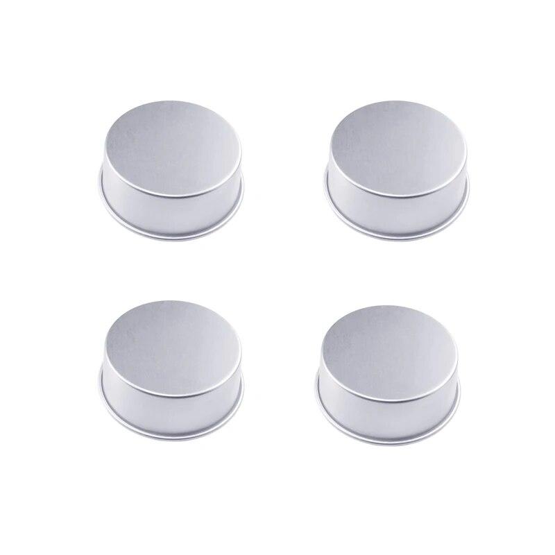 Алюминиевые маленькие формы для кексов, круглые мини-формы для чизкейка с фиксированным съемным дном, маленькие формы для кексов, формы для выпечки