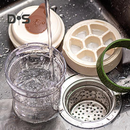 Портативная кофеварка для холодного заваривания с 3 штабелируемыми лотками для льда Бутылка-заварник из тритана без бисфенола А для холодного чая/холодного заваривания Термостойкая дорожная кружка для спортзала