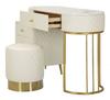 Bed Desk Sharon White  With Stool Cm 120X40X75 (Stool Size Ø36X39)