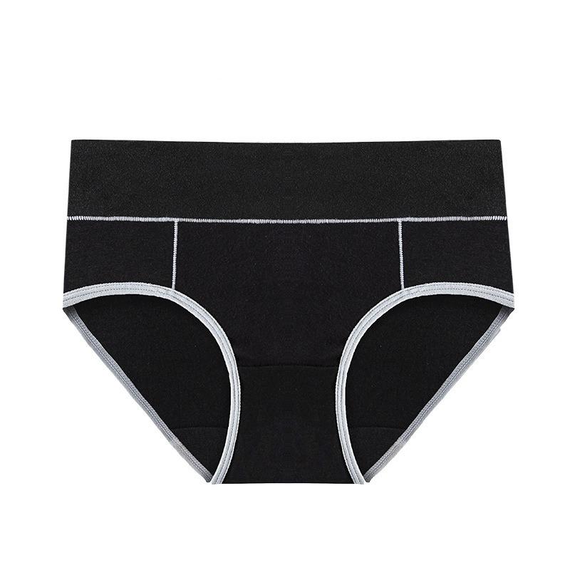 Minimalist Mid Waist Briefs Plus Plus Oversized Underwear with Cotton Lifting Buttocks Waist Cinching Triangle Panties for Women