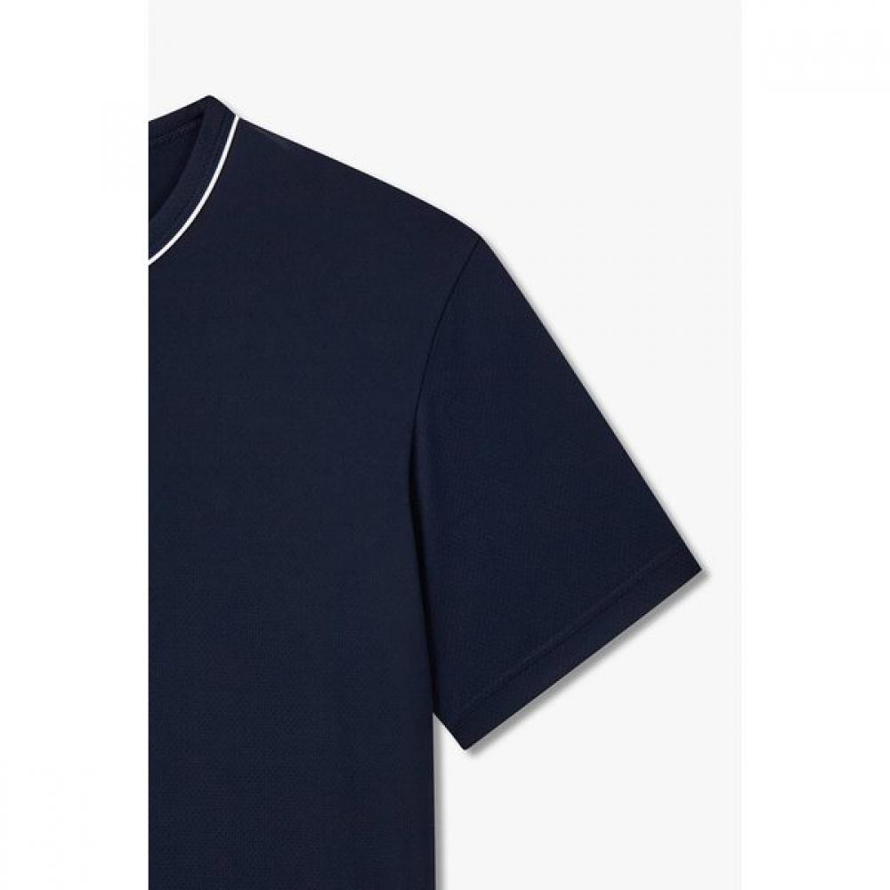 Emporio Armani Мужская эластичная футболка с круглым вырезом для отдыха 0816134040