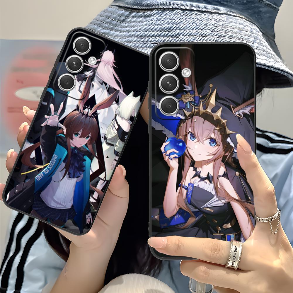 Чехол для мобильного телефона Arknights Amiya для Samsung Galaxy S25 S24 S23 S22 S21 S20 Note20 Plus FE Ultra Цветной Защитный Чехол Красивый