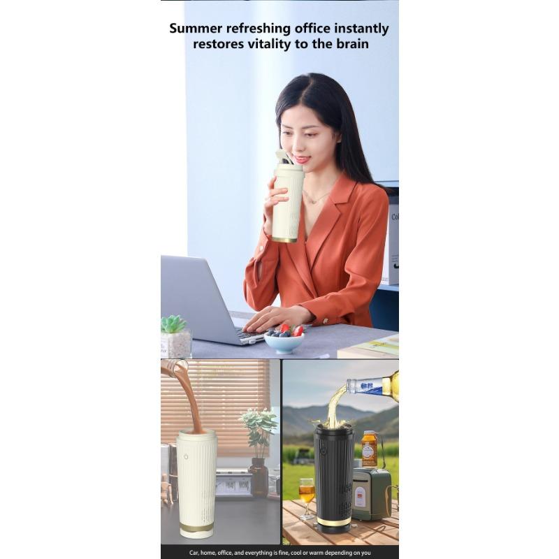 Контроль температуры, 12 В, интеллектуальная чашка для охлаждения и нагрева, нагрев из нержавеющей стали, умная чашка для путешествий