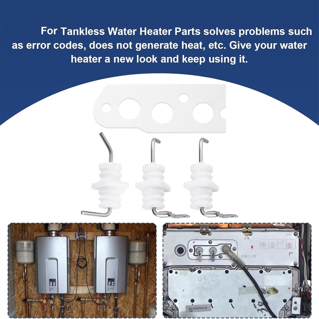 Простая установка Комплект электродов пламени Запасной комплект электродов зажигания Подходит для моделей водонагревателей