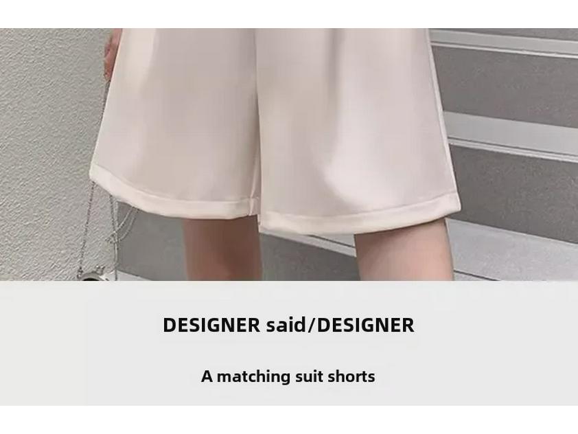 Женские широкие черные повседневные шорты с высокой талией, весна 2024