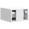 Wall Mounted Nightstand White 34.5 x 33 x 20 cm Engineered Wood