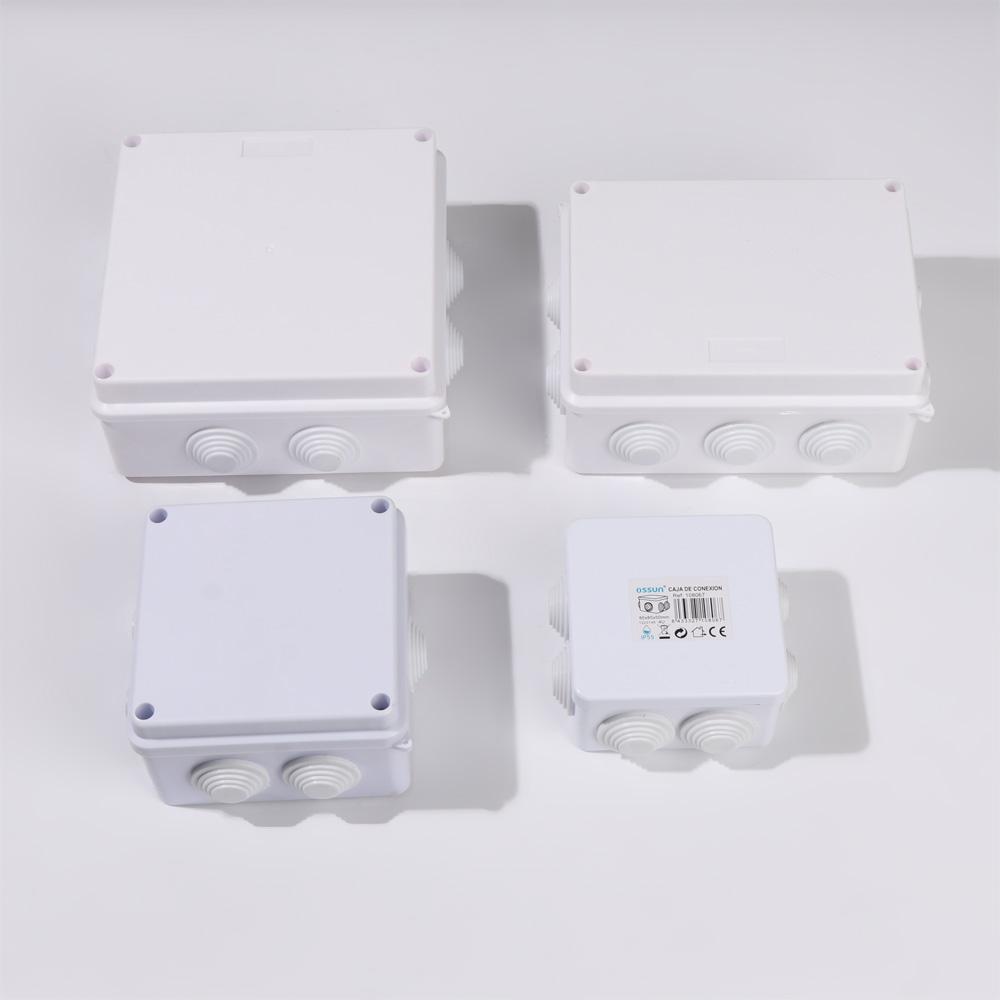 ABS Plastic Waterproof Power Box IP65 Electric Control Box DIY Indoor Outdoor Wire Shell Connection Cable Branch Junction Box