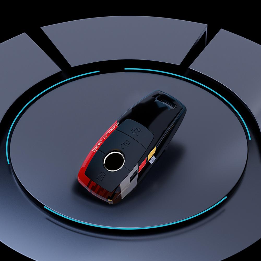 ABS Углеродный Чехол для ключа автомобиля для Mercedes Benz E C S GLC Class E200 E400 E63 W213 S550 S560 C260 A200 Защита корпуса ключа