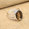 Glorious Smoky Topaz Gemstone 925 Sterling Silver Handmade Jewelry Ring For Women