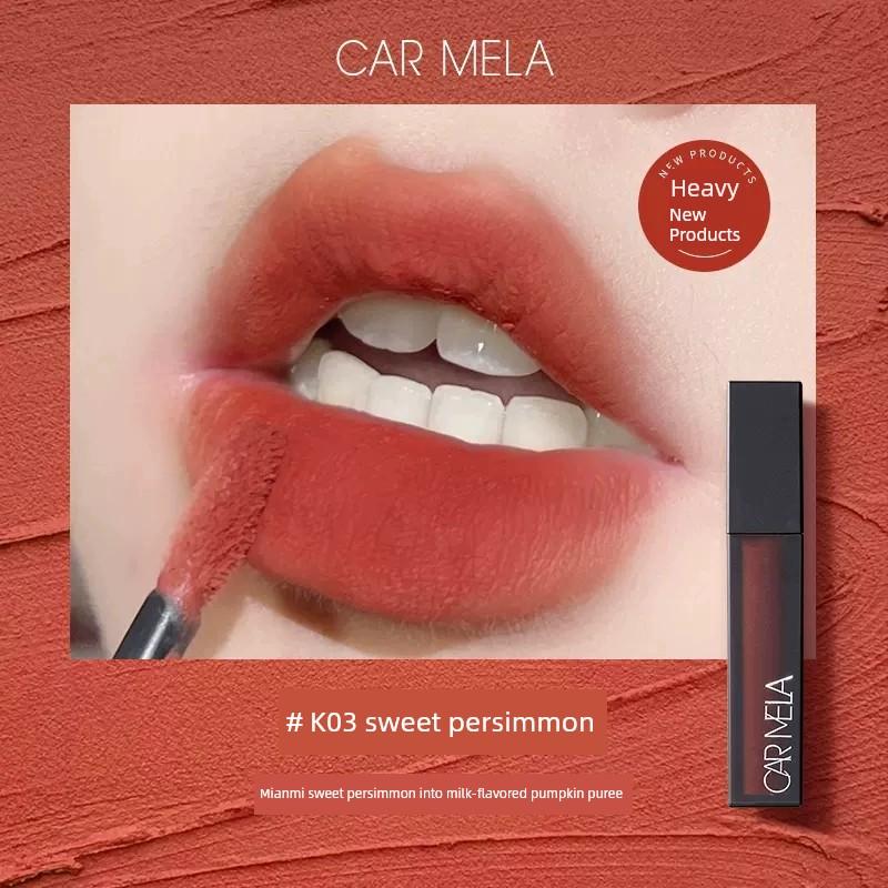 Carmela Lip Mud 04 Lipstick Matte Velvet Matte Fall and Winter Lip Lacquer Makeup Artist Long Lasting Fadeless Carmela