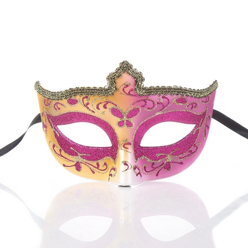 Creative Vintage Half Face Mask Lace Edge Hollowed-out Masquerade Party Mask Princess Mask Women
