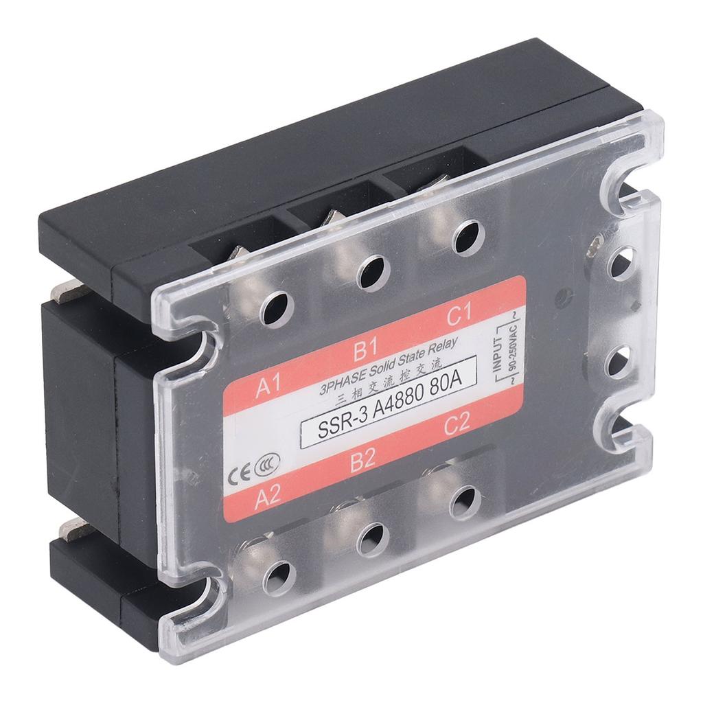 3 Phase Solid State Relay Peaking Voltage 600VAC Bidirectional SCR Output AC To AC SSR Module 480V 8