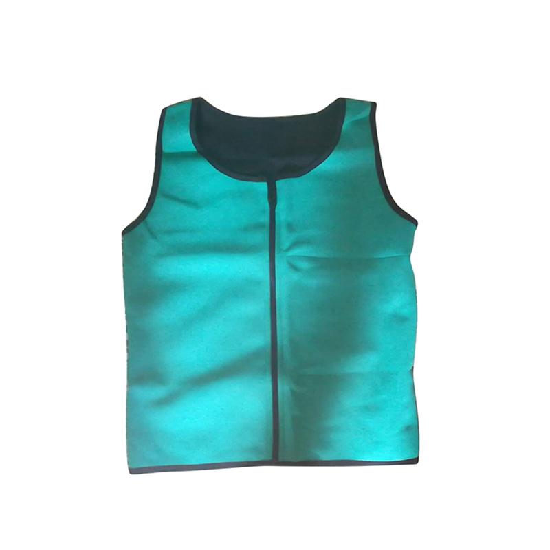 Мужской неопреновый костюм-сауна, горячий корсет для похудения с застежкой-молнией и тренажером для талии