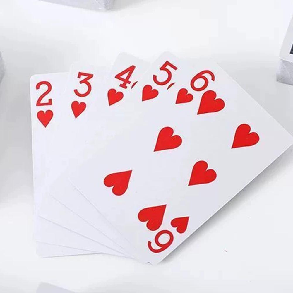 20/1 шт. Игральные карты Пластиковое покрытие Бумажная колода Покерные карты Веселая семейная настольная игра 54 карты Водонепроницаемые Складные для взрослых
