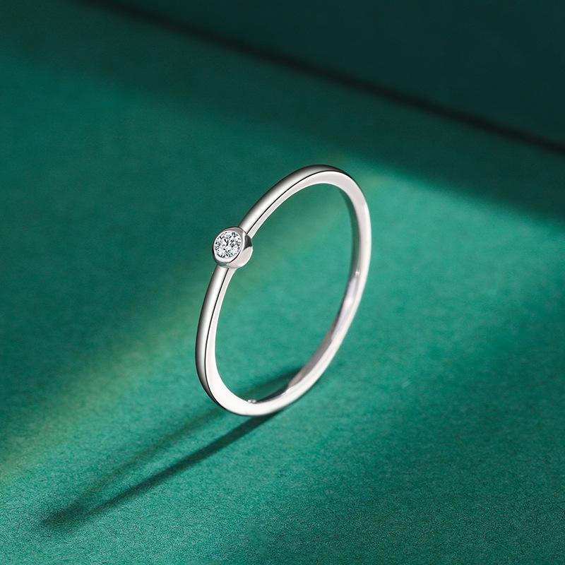Кольцо из стерлингового серебра 925 пробы с цирконом «12 созвездий» для женщин - Японская легкая роскошь с бриллиантами