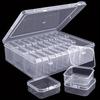 5 Compartments Plastic Storage Container Case Fishing Fish Box 5Pcs