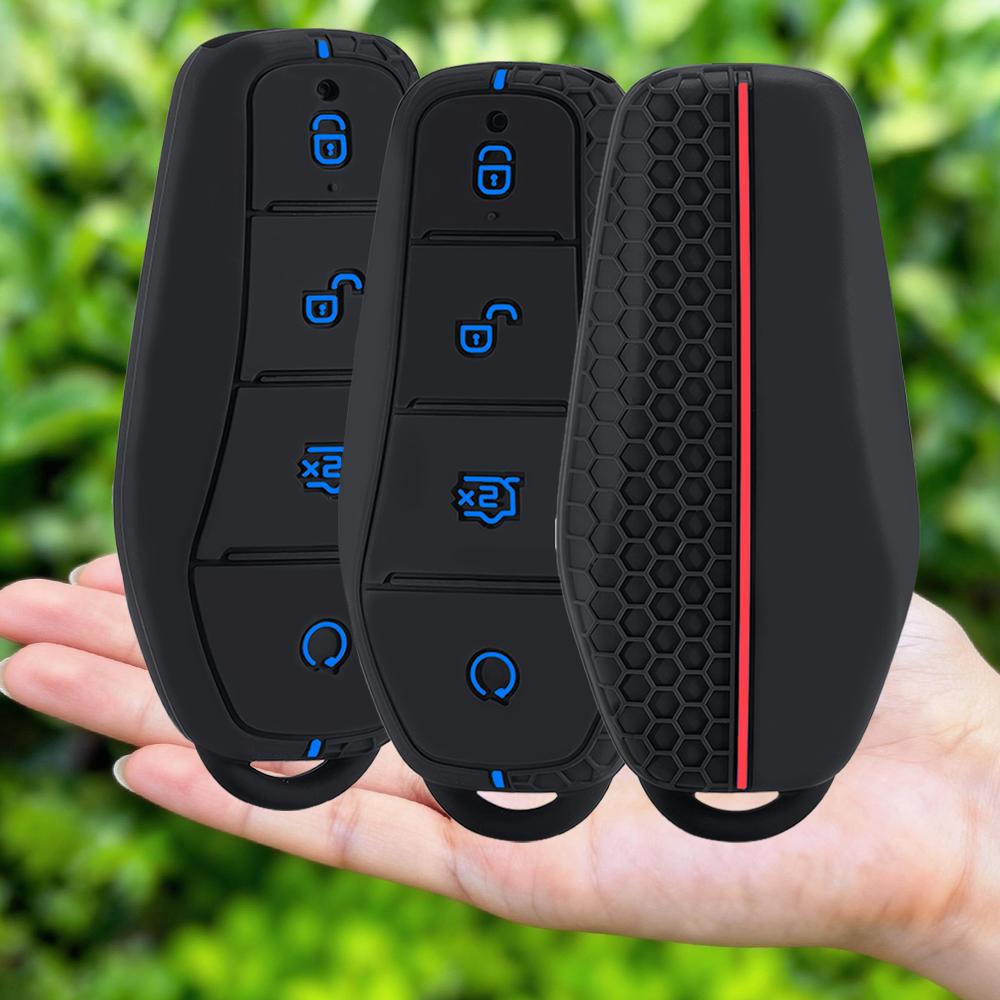 Силиконовый Держатель Чехол Брелок для Автомобильного Ключа Для Byd Atto 3 Han Ev Dolphin Song Pro Max Tang Dm Yuan Dolphin E2 Qin Plus